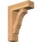 Ekena Millwork Balboa Block Smooth Bracket w/ Offset Brace, Western Red Cedar, 7 1/2"W x 24"D x 32"H BKT0806X24X32BOA05SWR - alternate 1